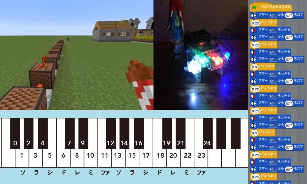 楽譜をプログラミングで再現 マインクラフトとアーテックでやってみた Ict Toolbox